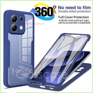 Casing For Xiaomi Poco M6 X6 F6 pro M6pro X6pro F6pro PocoM6pro PocoX6pro 360 ° Front Back Transpare