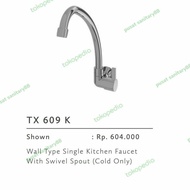 Kran Sink Tembok Toto TX 609 K/Kran kitchen sink angsa dinding toto