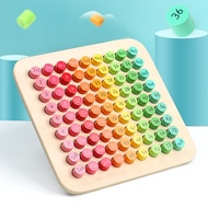 [CAM]Wooden 9*9 Multiplication Table Board Counting Blocks Math Learning Toys For Children Numbers M