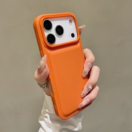 For iPhone 17 16 15 13 Pro Max 5G 2025 i17 17Pro 17ProMax Case Leather Soft Matte Protective Cover P
