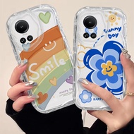 For OPPO Reno 10 5G OPPO Reno10 5G OPPO Reno 10 PRO 5G Rainbow Phone Case Flower Phone Case Anti dro