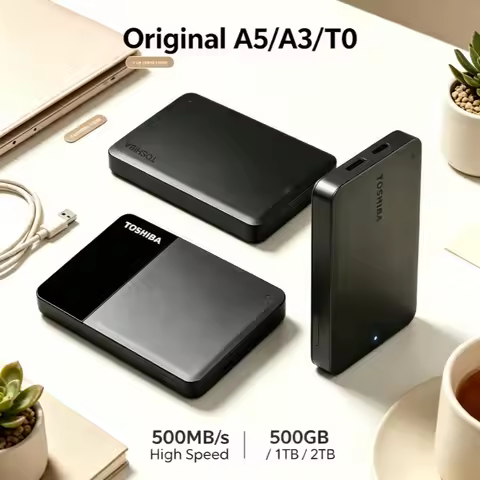[Brand+] A5 A3 T0 Portable External HDD 1TB 2TB Storage Disk For Laptop Mac Xbox Smart TV Media Play