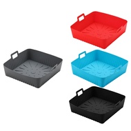 23cm/9In Square Large Silicone Air Fryer Liners Mold for Air Fryer 6-8QT Reusable Airfryer Oven Baki