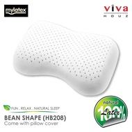 Mylatex Bean Shape Pillow Bolster 100% Natural Latex Neck Care &amp; Support HB208