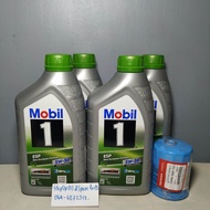 น้ำมันเครื่องโมบิล1EPS 5w-30สังเคราะห์แท้4ลิตรแถมกรองเครื่องแท้