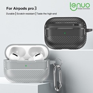 Lenuo Earphone Case For AirPods 4 Pro 2 3 1 Pro3 2 Airpod 4 Casing With Anti-Lost Carabiner Anti-fal