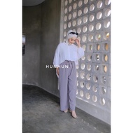 Premium Ribbon Pants Wolfish / Ansley Pants Long Wolfish Pants ANSLEY KULOT WOLFIS TALI JUMBO ANTI B