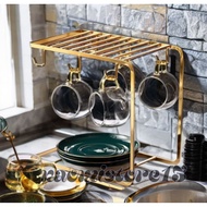 Coffee Cup Plate Rack Gold Mug Rack Cup Rack/ Rack Creative Iron/ Drain Iron Cup Holder Rack Househo
