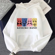 Anime Bocchi The Rock Member Band Kessoku Hoodie Jacket - Men's Women's Custom Plain