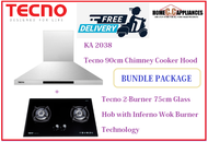 TECNO HOOD AND HOB FOR BUNDLE PACKAGE ( KA 2038 &amp; T 28TGSV ) / FREE EXPRESS DELIVERY