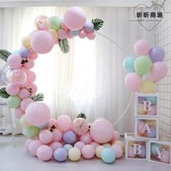 氣球拱門架子一套寶寶一周生日裝飾婚禮會酒店布置場景背景牆環