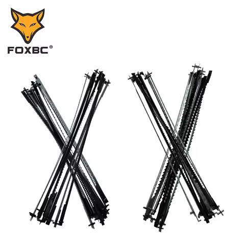 FOXBC 48pcs Scroll Saw Blades Pin End 135mm 10/15/18/24 TPI