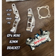 CALIPER BRACKET FOR Y15 LCV8 XMAX RXZ BREMBO GP4 MINI 82MM RADIAL 4POT BRAKE CALIPER