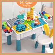 Multifunction Large Building Block Table Set Building Block Table Particle Assembly Children's Toys 