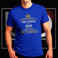 Legends are Born in October Tshirt for Men 08
