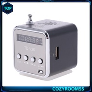 🎁 【Readystock】 + FREE Shipping 🎁 [cozy] TD-V26 Mini Radio FM Digital Portable Speakers w/Receiver Support TF Card