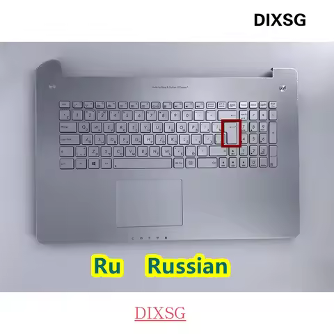 New Russian/English/Italy standard Laptop palmrest Keyboard for ASUS N750 N750J N750JK N750JV RU/us/