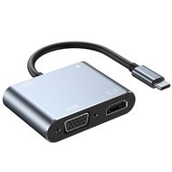 4 in 1 USB C Type-C to HDMI 4k VGA usb3.0 audio video adapter HD conversion cable  USB 3.0 Type C US