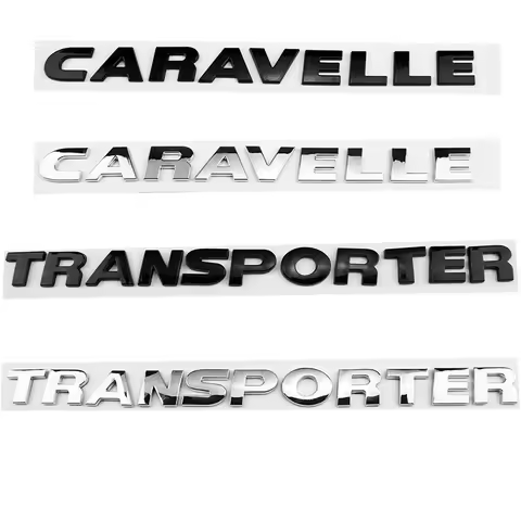 ABS Car Rear Trunk Letters Words Logo Decals Body Emblem Badge Styling Sticker For VW TRANSPORTER CA