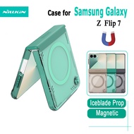 For Samsung Galaxy Z Flip7 / Flip 7 Phone Cases Nillkin Iceblade Prop Magnetic Case Flip Cover Lens 