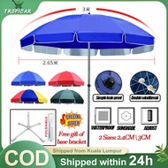 【TC】 Parasol Umbrella With Stand Garden Umbrella Patio Umbrella UV Sun Shade Canopy Payung Pasar Mal