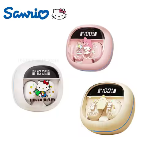 Sanrio TWS Earbuds M41 Hello Kitty Wireless Earphones Bluetooth 5.4 My Melody Sport HIFI Sound Gamin