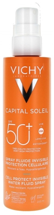 Vichy Capital Soleil Invisible Fluid Spray SPF50+ 薇姿 Capital Soleil 極透防曬噴霧 200ml Made in France 法國製造