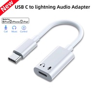 USB C to lightning Earphone Audio Adapter For iPhone 15 Pro Max iPad Pro Air MacBook Headphone Converter