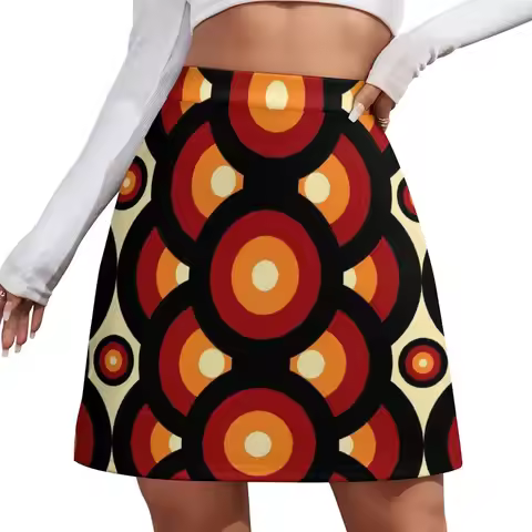 60s 70s Style Retro Vintage Mid-Century Mini Skirt night club outfits dress women summer Mini Skirt