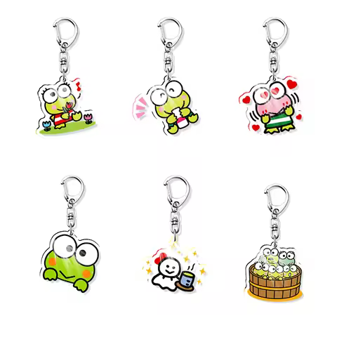 Kerokero Keroppi Acrylic Keychain Jewelry Campus Related Products Cultural Creativity Bag Charms Sou