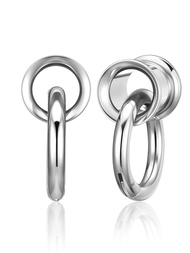 PiercingJ 1 Pair Ear Guages with Rings Ear Weight Plugs Tunnels Hypoallergenic Ear Expander Stretche