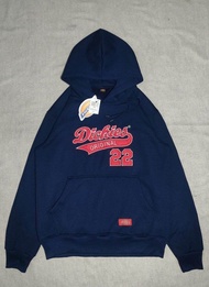 Sweater Hoodie Dickies Hitam Bordir Biru Premium Logo Texs