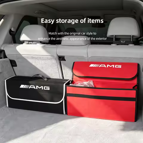 Felt Foldable Car Trunk Storage Box Organizer For Mercedes Benz AMG W203 W205 W206 W211 W220
