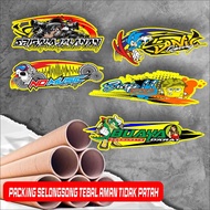 Truck front body cabin sticker size 100 x 30 cm can request name and color change Active Suggestion 