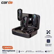 Corde Wireless Microphone Mic Clip On Live Lavalier 2 Mic Cwm102