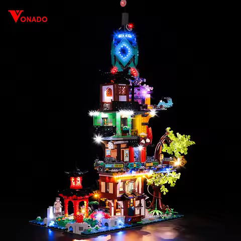 Vonado Led Lighting kit For 71741 Ninjago Garden Building Blocks Bricks Toys(only light kit)