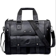 T&KE men big capacity men cow leather business bags genuine leather man bag male bag messenger bag t