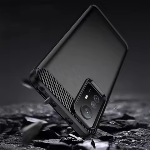 For Xiaomi Redmi Note 12S Case Cover Redmi Note 12S Capas Back Carbon Fiber Soft TPU Cover For Redmi