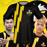 Free Fire Team HEAVY Black 3D Shirt, Standard Product, 2-Sided Print