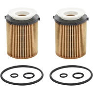 2 Pcs Oil Filter Compatible With INFINITI Mercedes-Benz Vehicle 2012-2023 C300 CLA250 E300 GLA200 GL