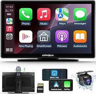 [Car Multimedia Player] Apple Carplay Screen for Car with 2.5K Dash Cam+1080p Backup Camera,Car Tabl