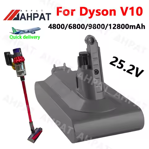 2025 AHPAT For Dyson V10 Battery V10 Animal Absolute Fluffy Cordless Vacuum Cleaner NEW 25.2V 6000mA