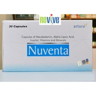 NUVENTA CAPSULE OF MECOBALAMIN, ALPHA LIPOIC ACID, VITAMINS AND MINERALS 30's CAPSULE. EXP Date: 01/