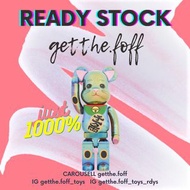 🙀現貨 BE@RBRICK BEARBRICK MANEKI NEKO BLACK TRANSPARENT PLATING 1000% 招財貓 黑透明