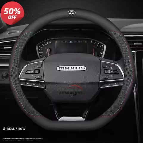 Car Leather Steering Wheel Cover for SAIC LDV eTerron 9 Terron 9 eT60 D90 MIFA PEOPLE MOVER MIFA 9 D