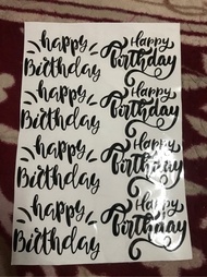 Sticker Birthday (A4) Balloon 5/10 inches