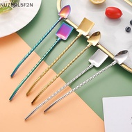NU 2in1 Stainless Steel Reusable Drinking Straw Spoon for Milk Coffee Watermelon Bar ZY