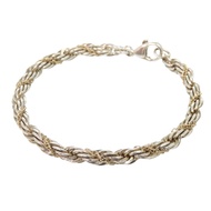 狀況極佳的 Tiffany & Co. Twist Rope 純銀 925/14K 金手環 1511 [二手] TIFFANY&Co.