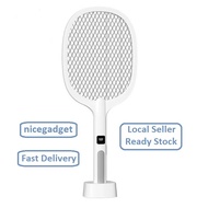 2 In 1 Rechargeable Mosquito Insects Zapper (Zapper Length : 53cm) Swatter Racket Fast Delivery