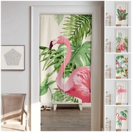 Cute Flamingo Door Curtain Bedroom Minimalist Style Decorative Windshield Curtain Window Door Curtain Big Curtain CCL20